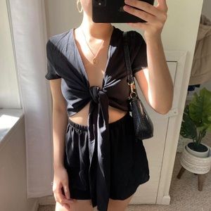 Princess Polly black romper